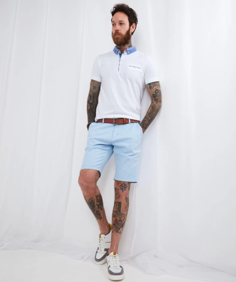 Joe Browns Men's Pale Blue Summer Shorts - Lightweight Casual Comfort