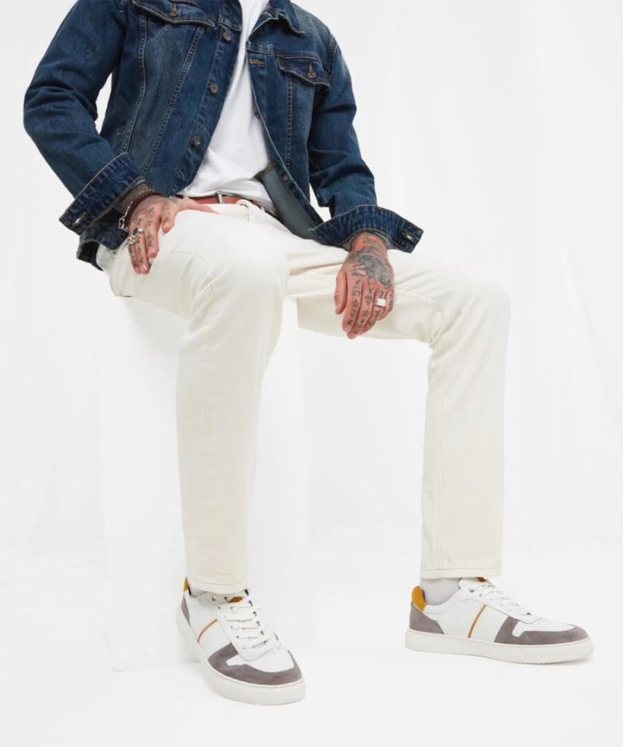 Joe Browns Men's Ecru Sensational Slim Fit Jeans for Everyday Comfort