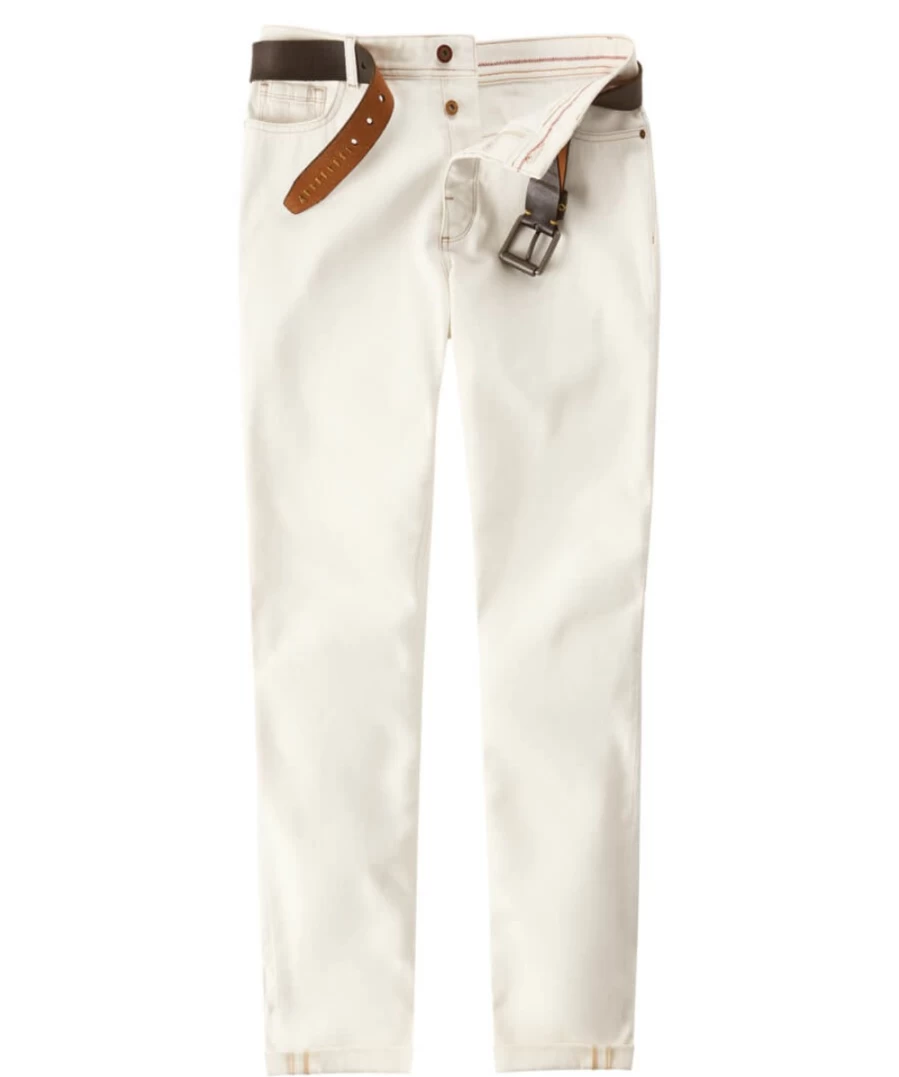 Joe Browns Men's Ecru Sensational Slim Fit Jeans for Everyday Comfort