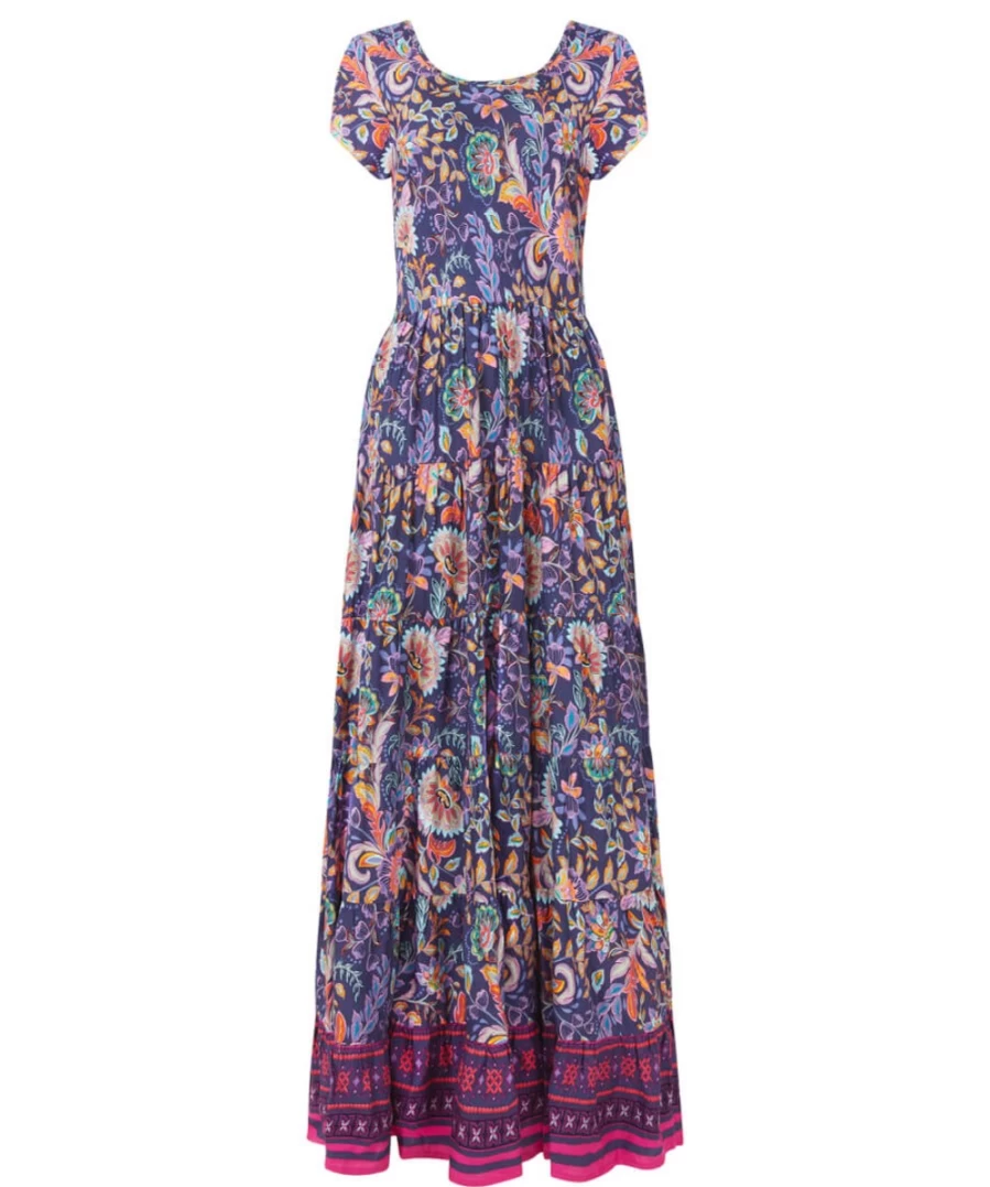 Joe Browns Women's Glorious Boho Border Dress - Multi Color Bohemian Style