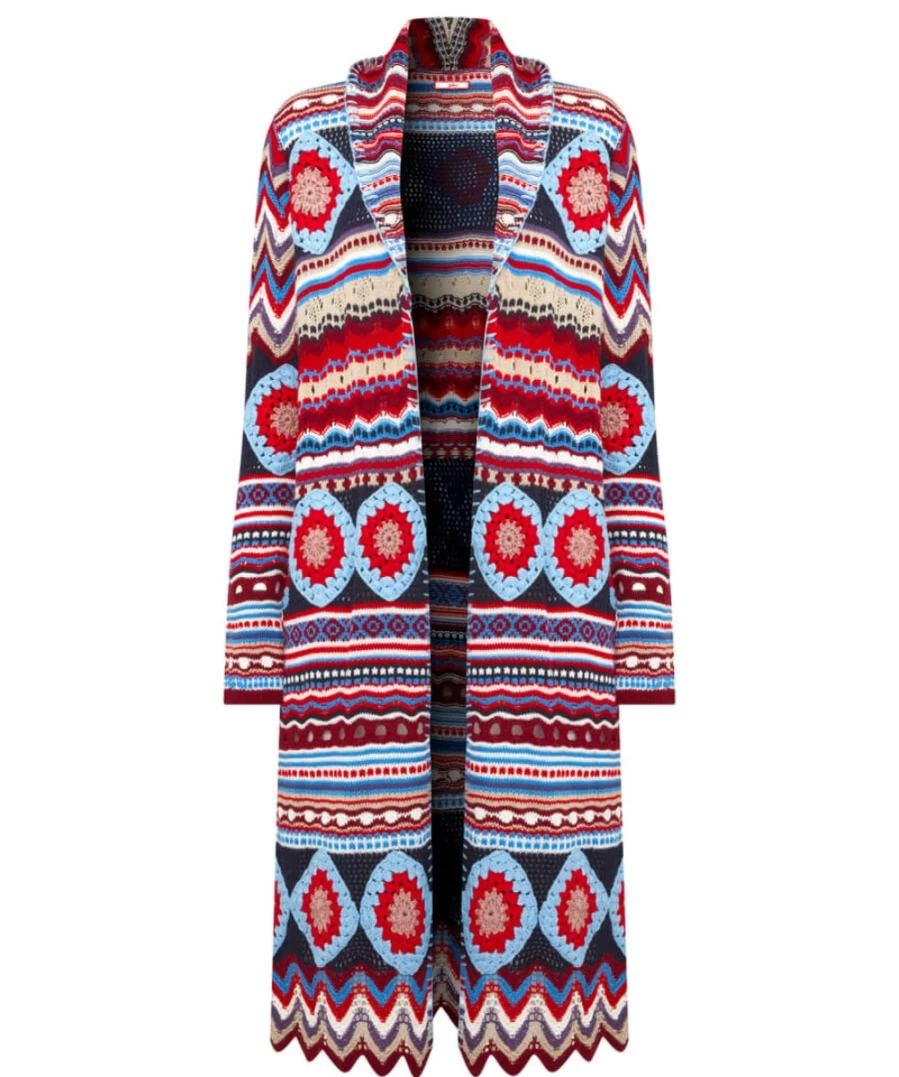 Joe Browns Women's Multi-Color Perfectly Peruvian Longline Cardigan