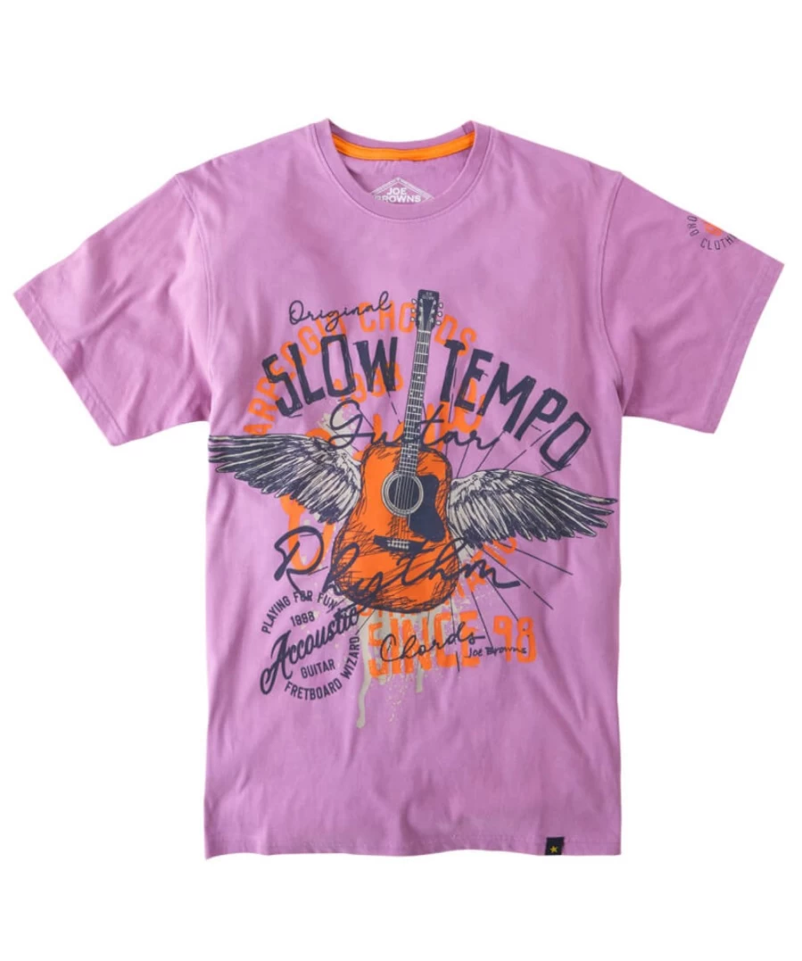 Joe Browns Men's Mulberry Slow Tempo Tee - Relaxed Fit Casual T-Shirt