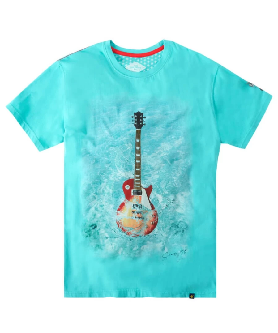 Joe Browns Men's Blue Sound Waves Graphic T-Shirt