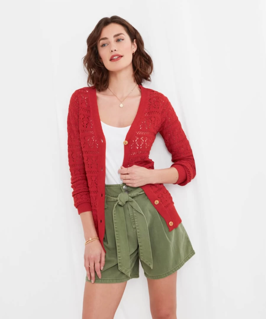 Joe Browns Women's Chilli Earth And Fire Cardigan - Stylish Knitwear for Women