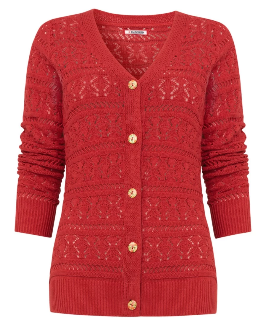 Joe Browns Women's Chilli Earth And Fire Cardigan - Stylish Knitwear for Women