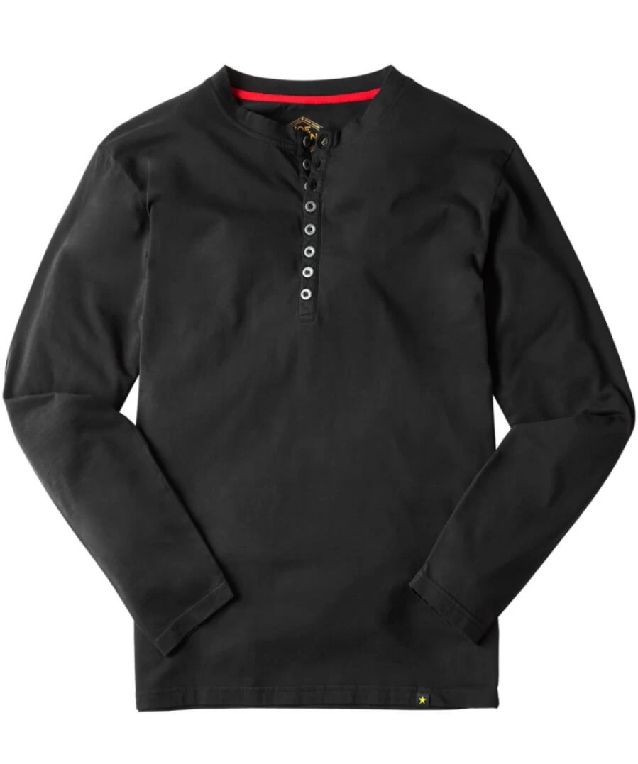 Joe Browns Men's Black Distinctive Henley Shirt