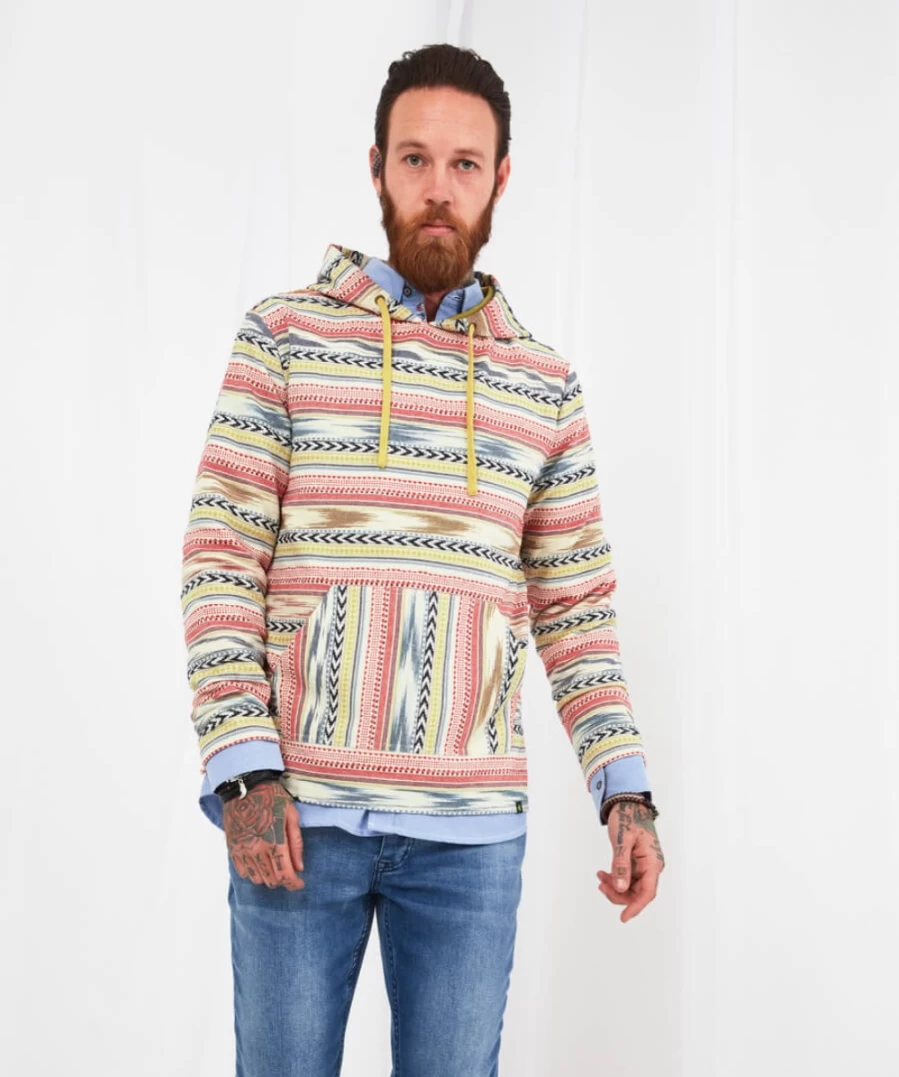 Joe Browns Men's Hit The Waves Hoodie - Multi Color Surf Inspired Pullover