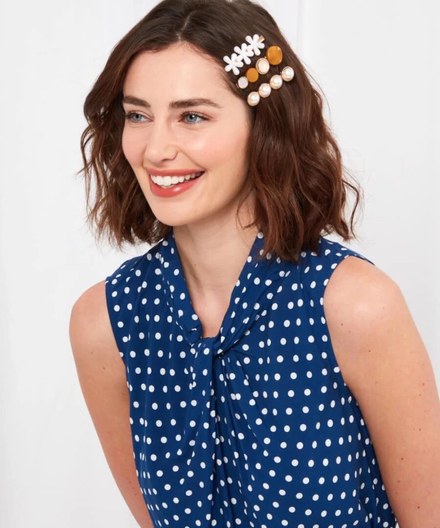 Joe Browns Women's Green Multi Vintage Style Hair Clips - Cool Waters Design