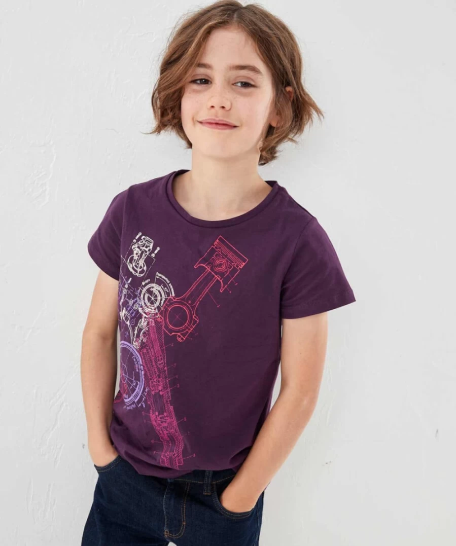 Joe Browns Kids Purple Engine Graphic Tee