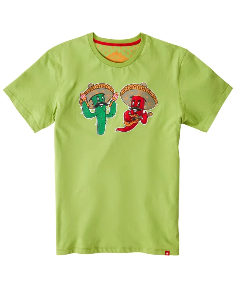 Joe Browns Men's Green Fun Times Graphic Tee - Casual Comfort Cotton T-Shirt