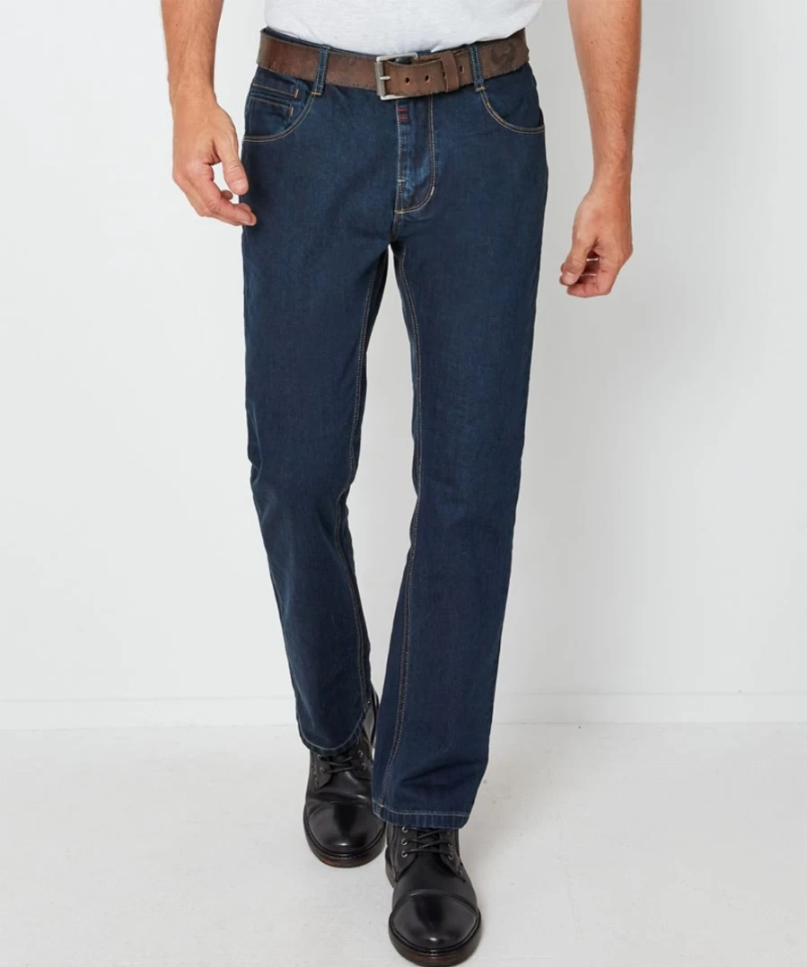 Men's Black Straight Leg Jeans by Joe Browns - Classic Fit Denim Pants for Men
