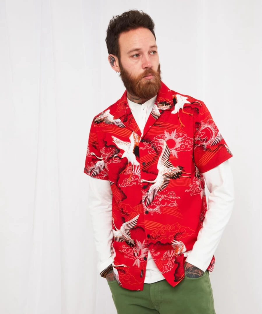 Joe Browns Men's Red High Life Shirt - Stylish Casual Wear