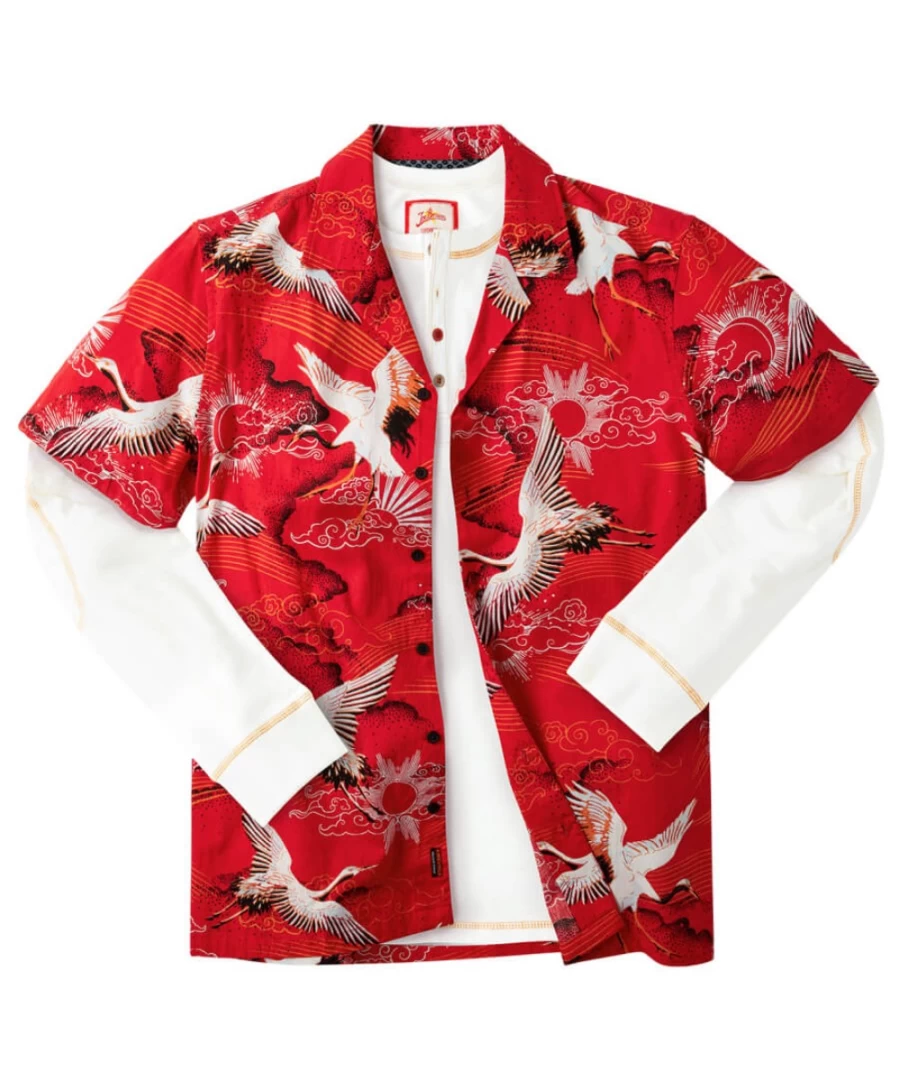 Joe Browns Men's Red High Life Shirt - Stylish Casual Wear