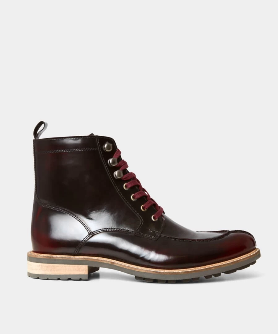 Joe Browns Men's Premium French Apron Boots in Oxblood - Stylish & Durable Footwear