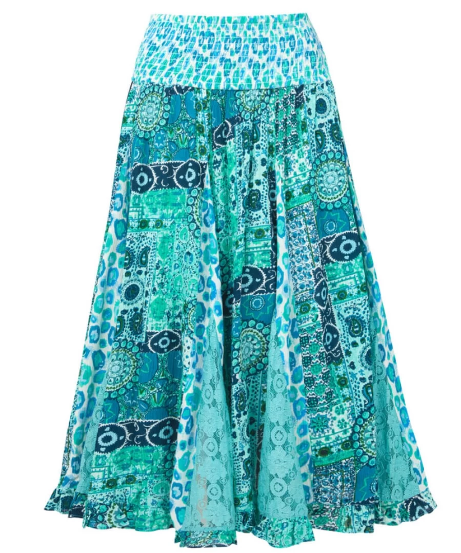 Joe Browns Women's Blue Ocean S Skirt - Stylish Casual Wear