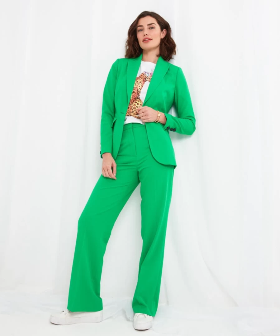 Joe Browns Women's Green Statement Suit Trousers - Sally's Tailored Elegance