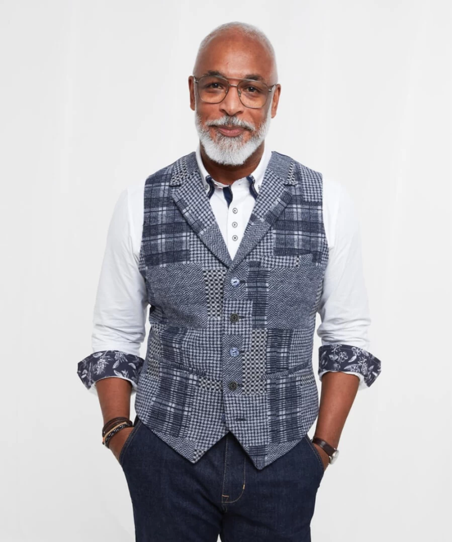 Joe Browns Men's Blue Perfect Patch Waistcoat Vest