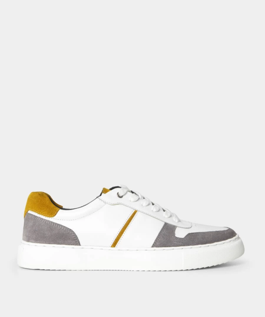 Joe Browns Men's White Multi High Plains Leather Pumps - Stylish Casual Footwear