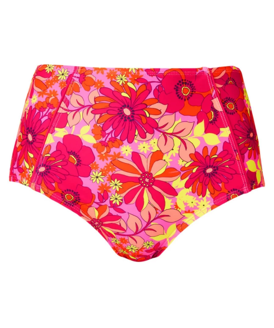 Joe Browns Women's Floral Festival Retro Brief in Pink Multi - Vintage Inspired Floral Print Underwear