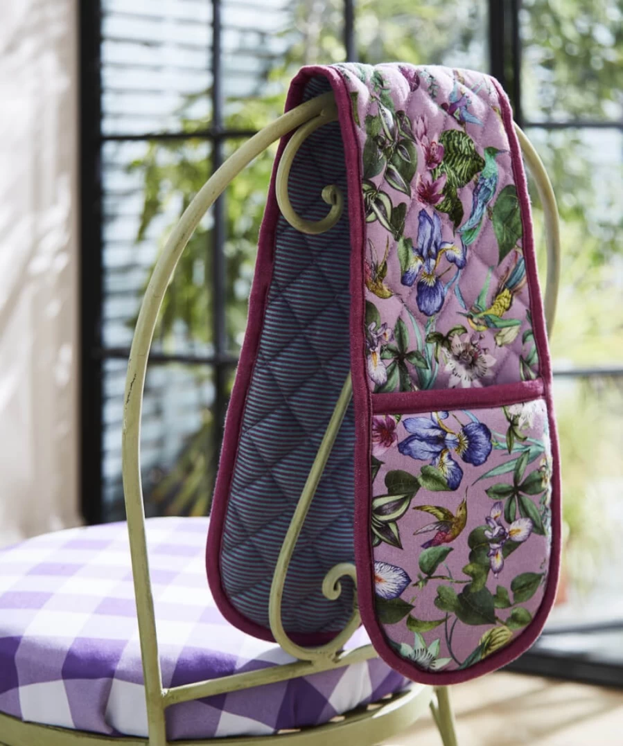 Joe Browns Neon Botanicals Multi-Colored Double Oven Glove - Heat Resistant Kitchen Mitts