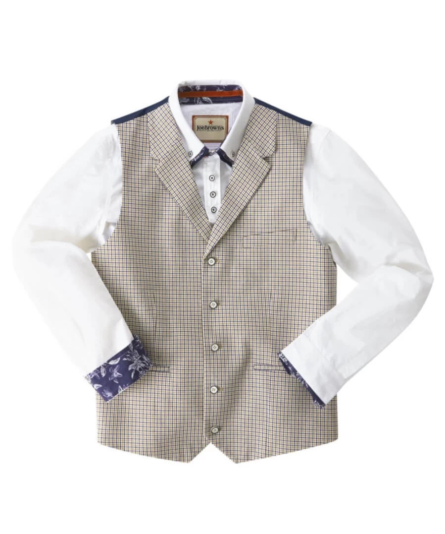 Joe Browns Men's Multi-Color Perfect Partner Waistcoat Vest