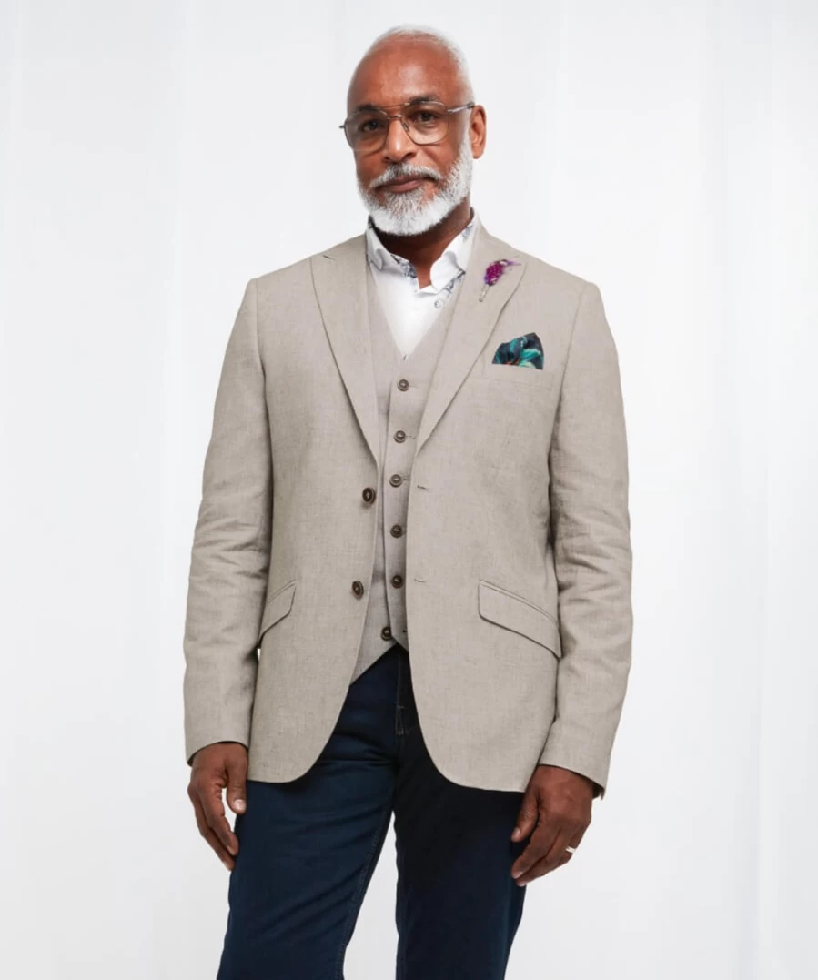 Joe Browns Men's Oatmeal Summer Blazer - Lightweight Stand Out Style