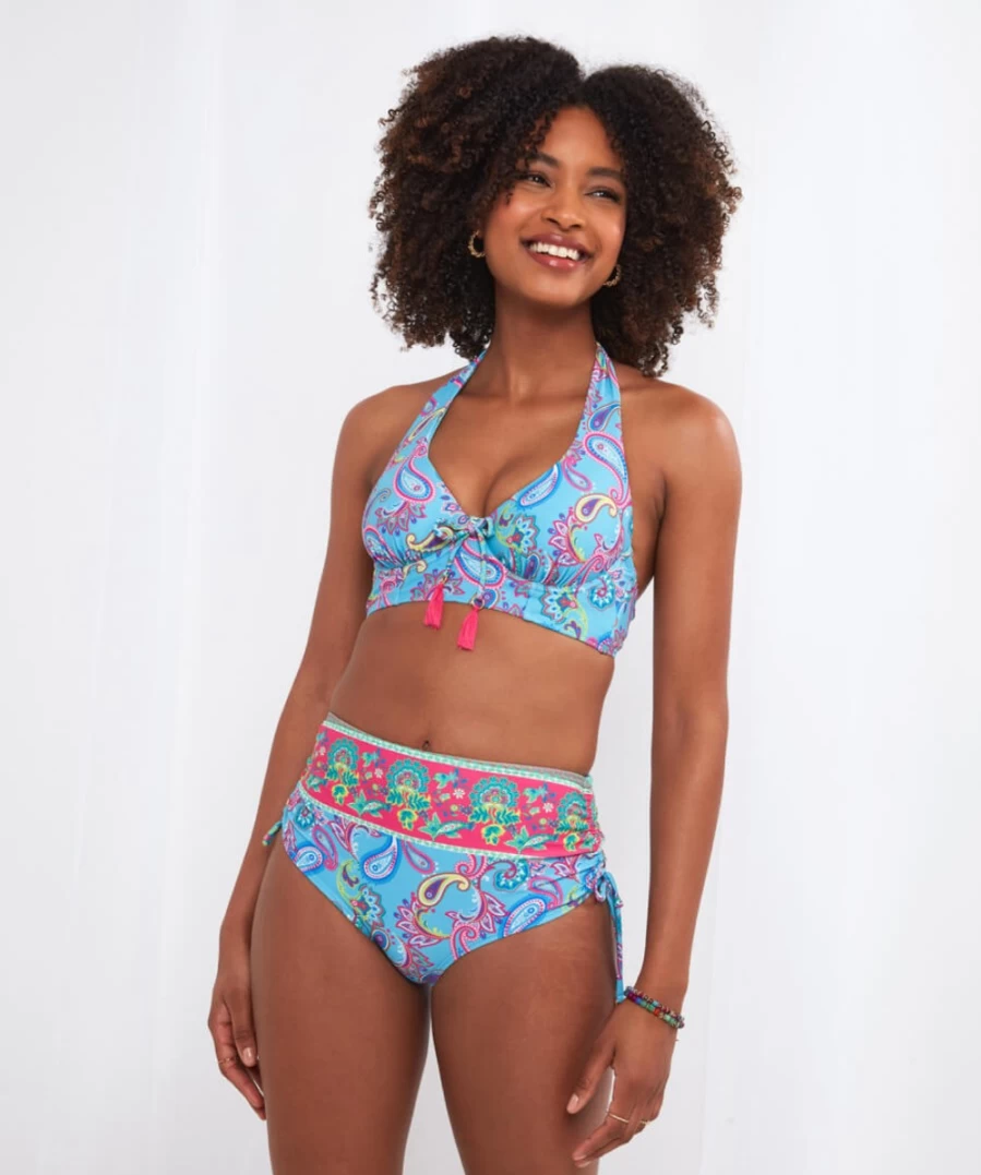Joe Browns Women's Blue Multi Boho Brief - Maldives Inspired Beach Shorts