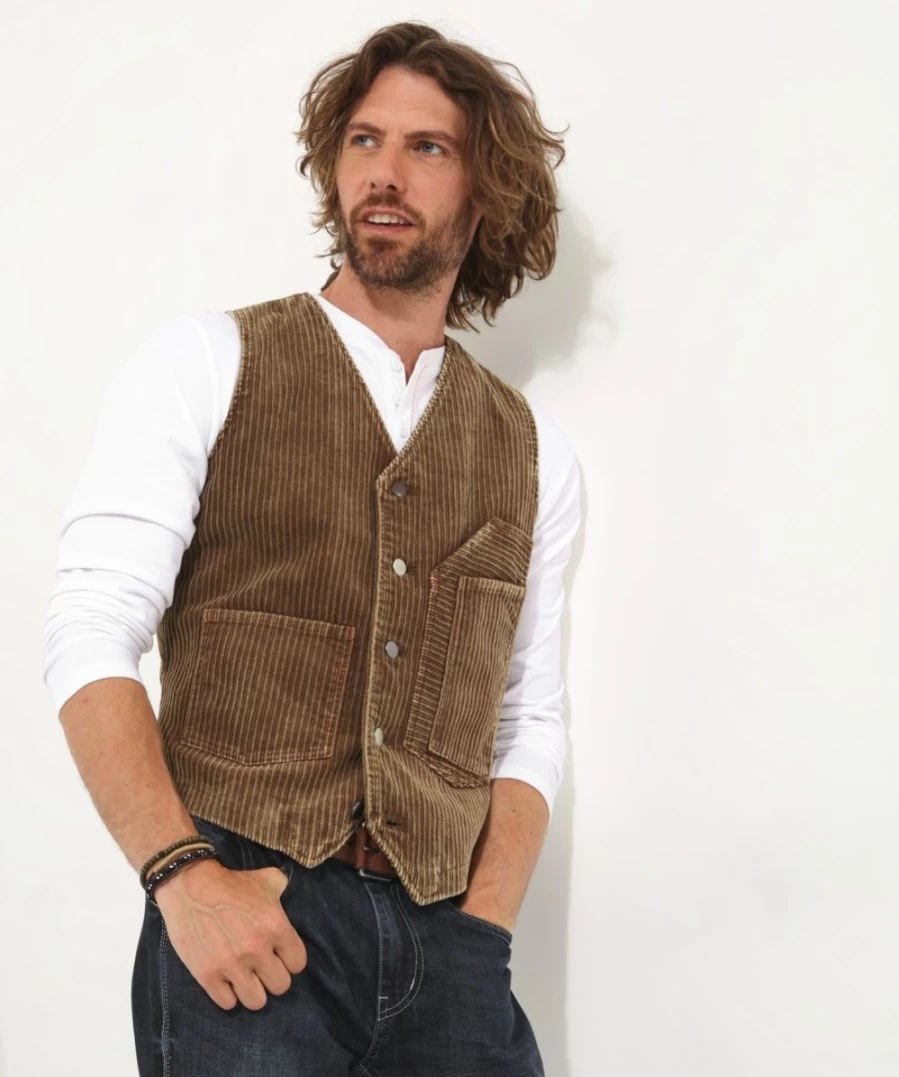 Joe Browns Men's Tobacco Cooling Waistcoat – Lightweight Breathable Summer Vest