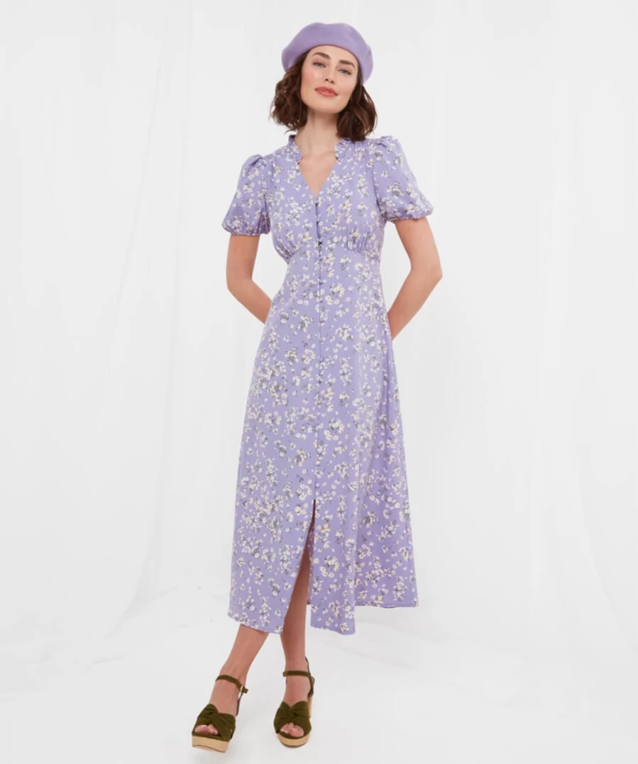 "Joe Browns Women's Black Jasmine Dress - Elegant Floral Design"