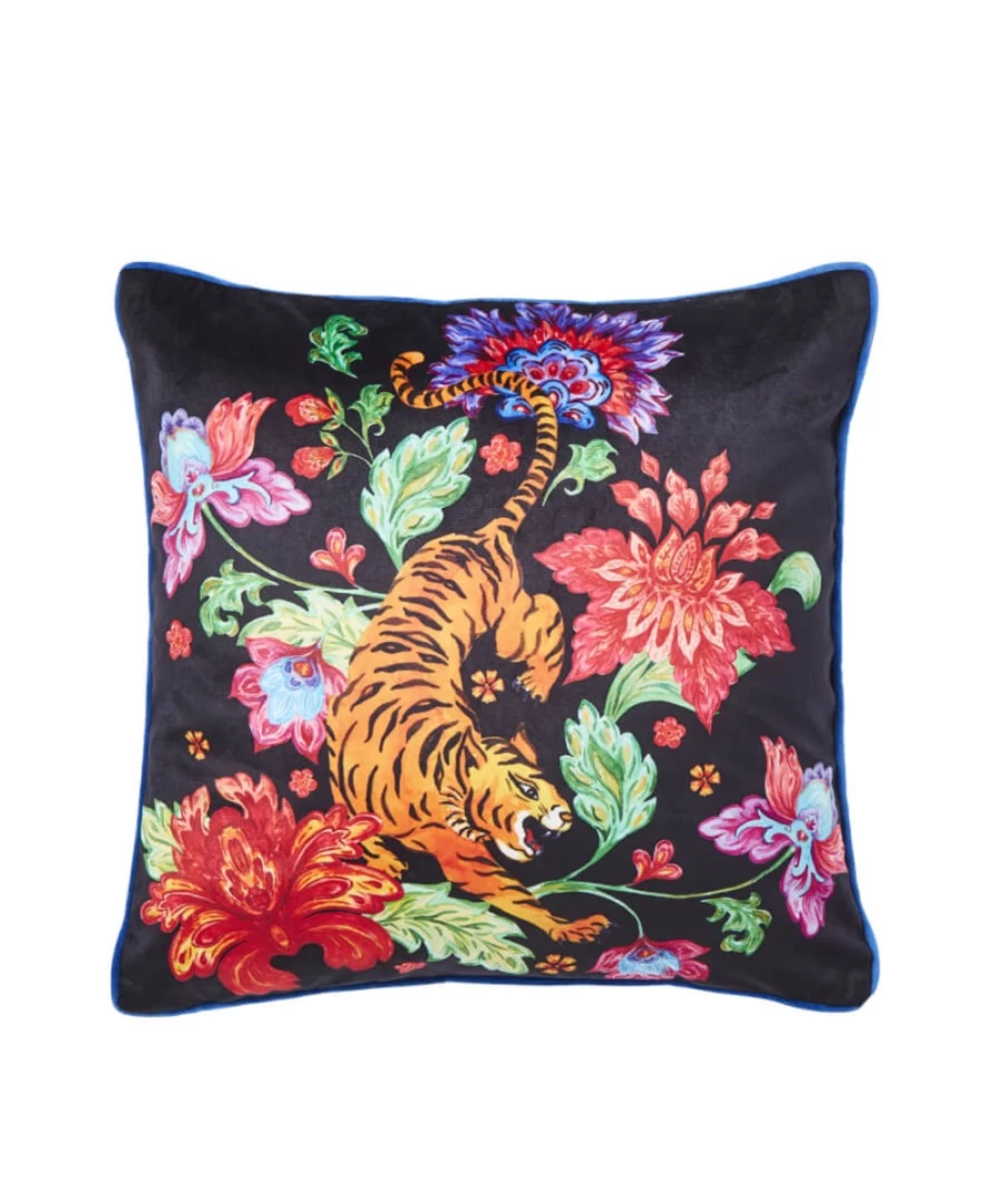 Joe Browns Ferocious Tiger Multi-Colored Decorative Cushion