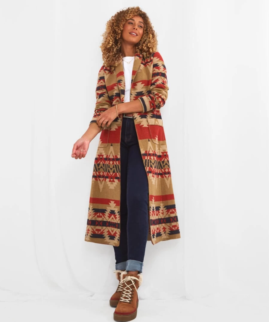 "Joe Browns Women's Ultimate Lightweight Coat in Natural Multi – Stylish & Comfortable Outerwear"