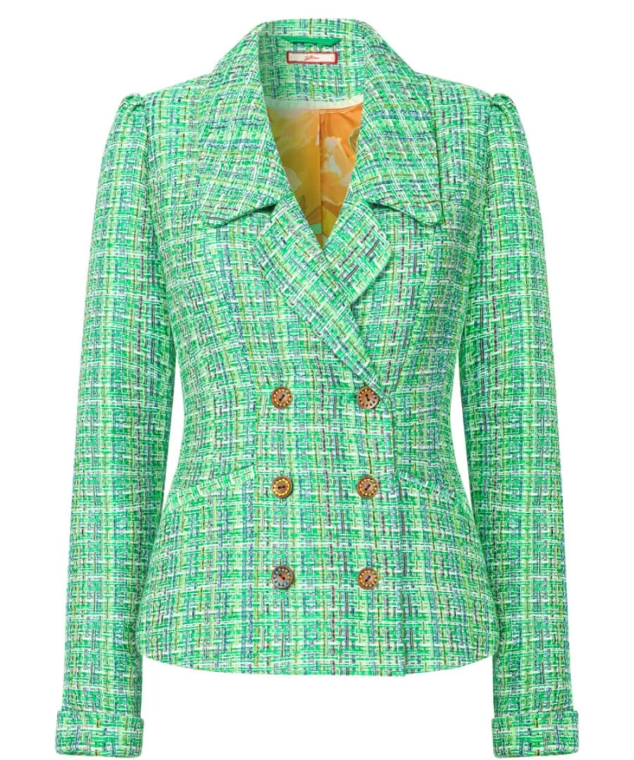 Joe Browns Women's Green Retro Blazer - Vintage Style Jacket for Women