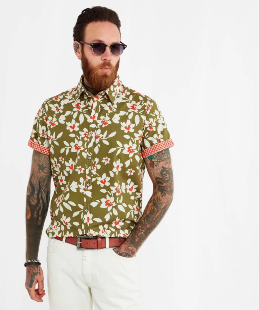 Joe Browns Men's Khaki Easy Days Shirt - Casual Comfort Wear