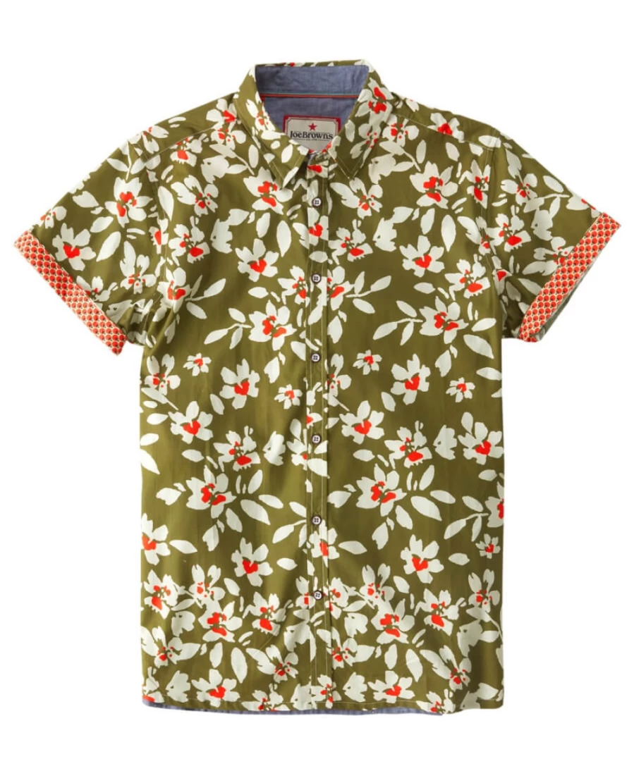 Joe Browns Men's Khaki Easy Days Shirt - Casual Comfort Wear