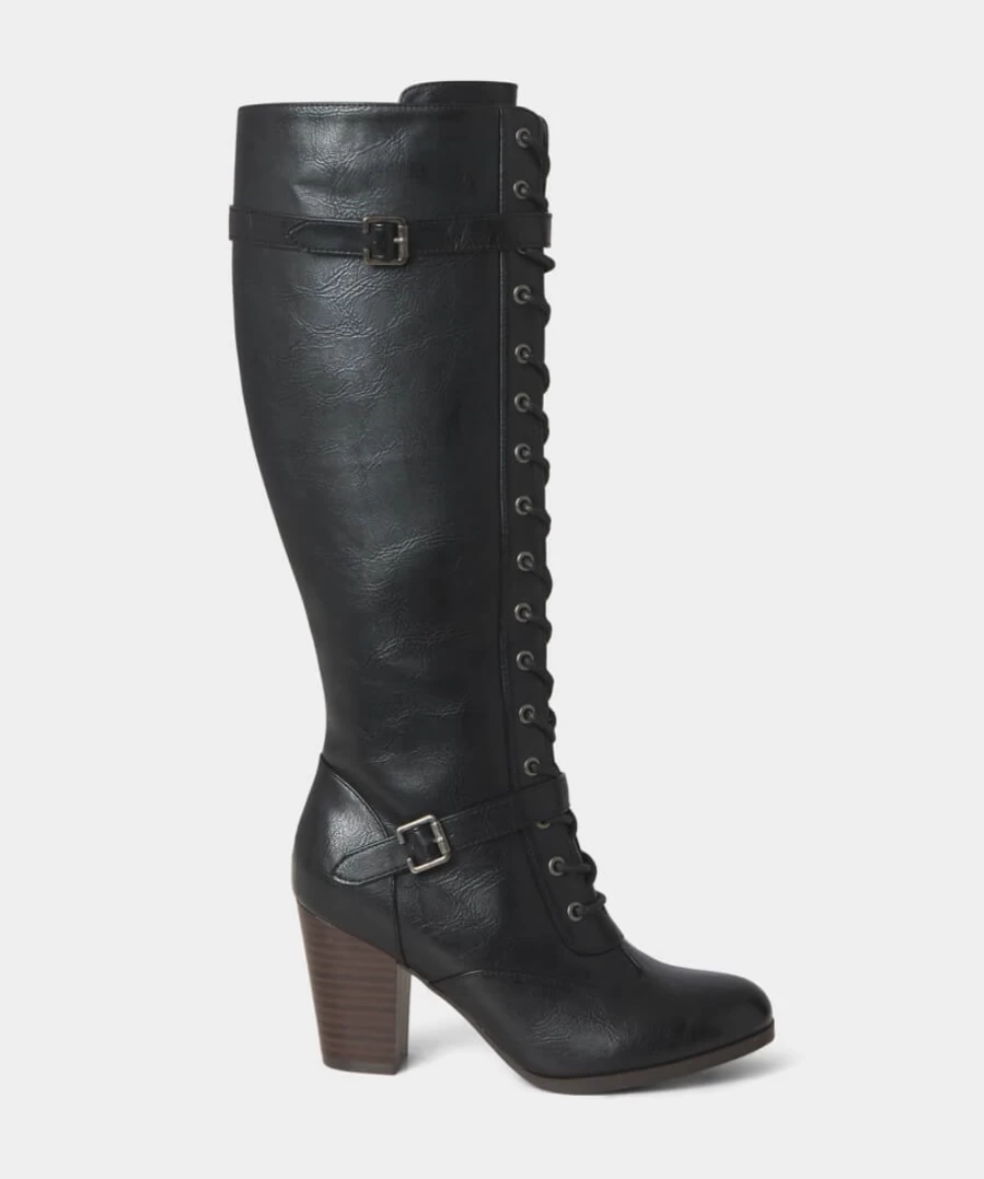 Joe Browns Women's Black Sharp And Smart Lace Up Boots