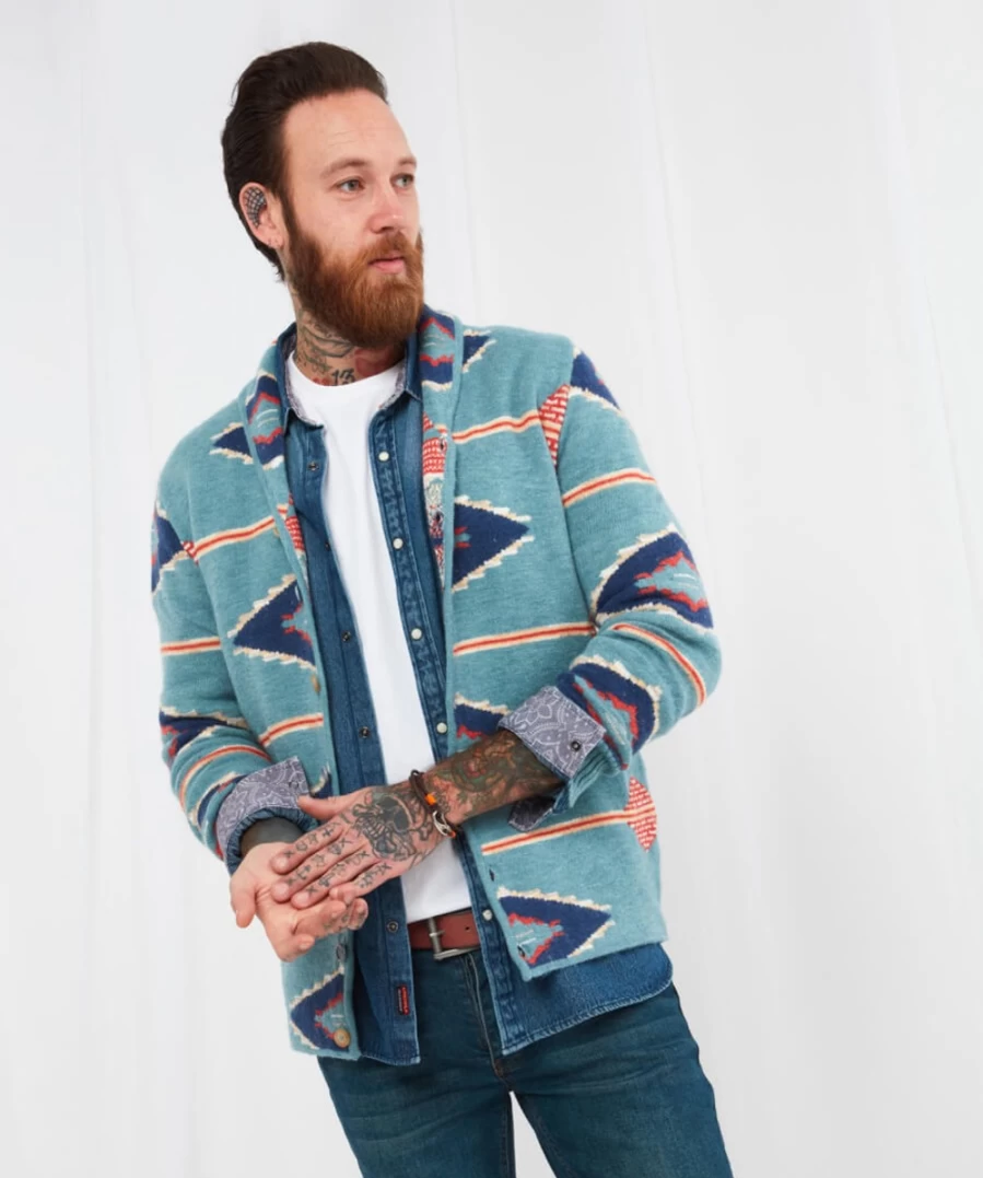 Joe Browns Men's Blue Stylish Spring Knit Sweater