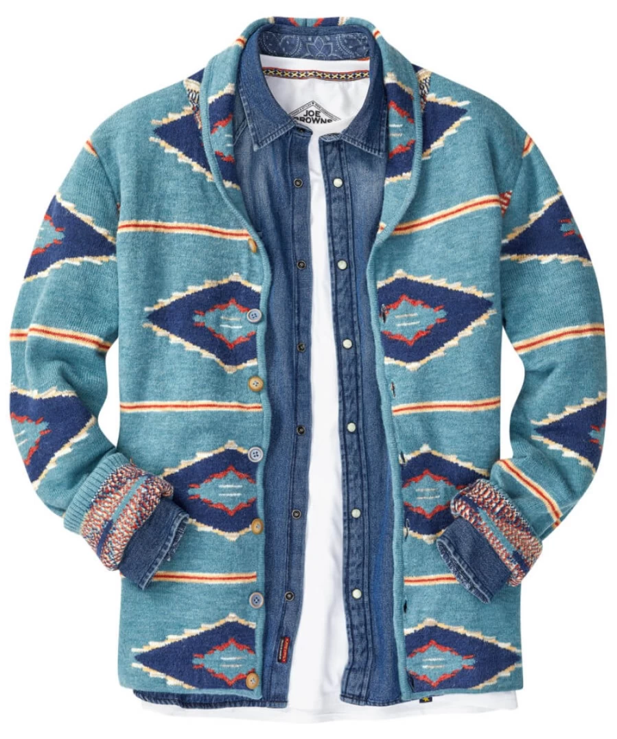 Joe Browns Men's Blue Stylish Spring Knit Sweater