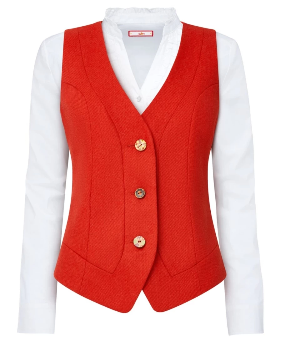 "Joe Browns Women's Bright Orange Waistcoat – Joe's Favourite Stylish Vest"