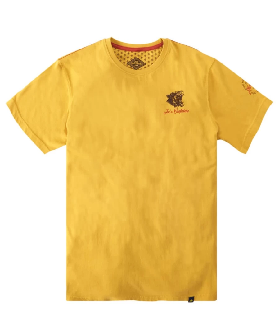 Joe Browns Men's Endless Days Tee in Ochre - Casual Comfort T-Shirt