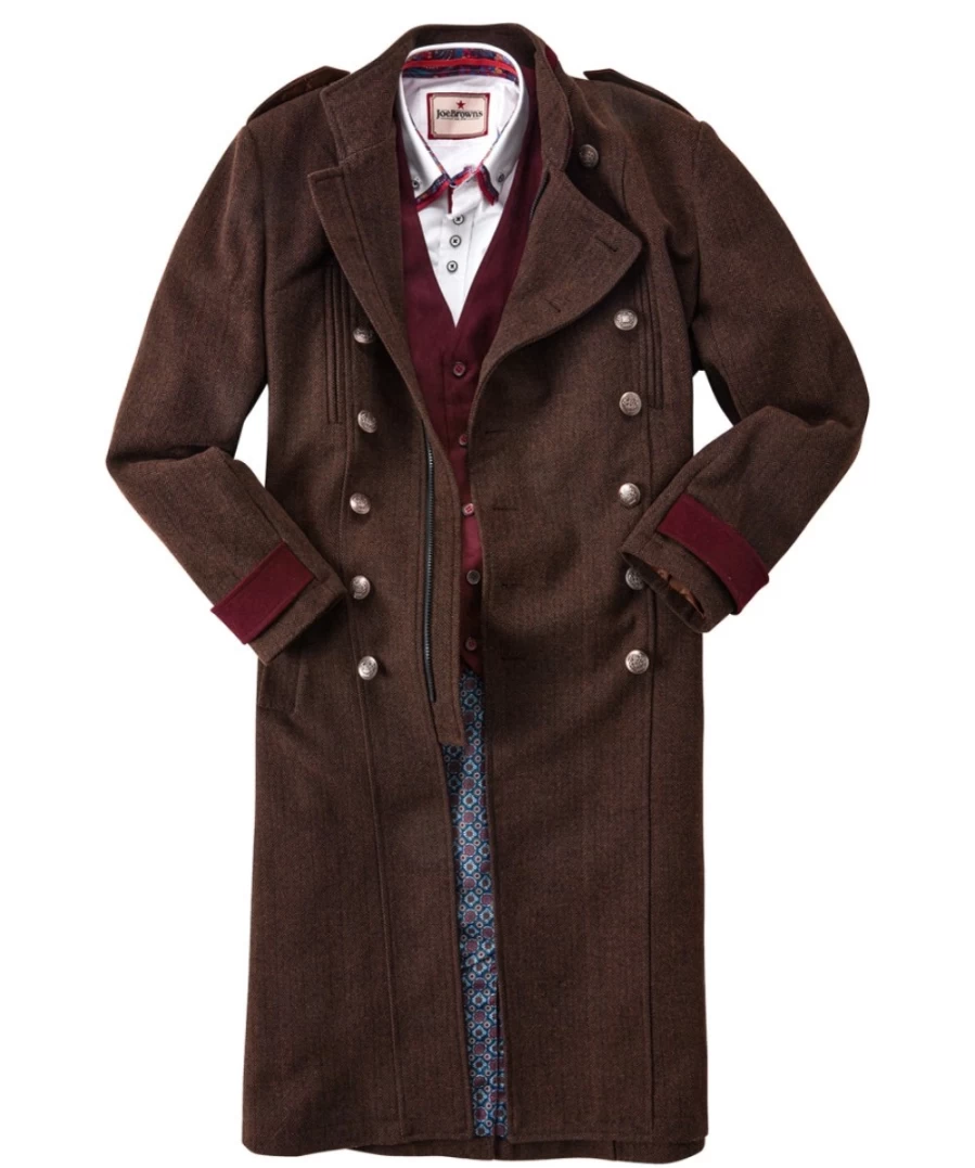 Joe Browns Men's Chestnut All To Order Coat - Custom Tailored Overcoat for Men