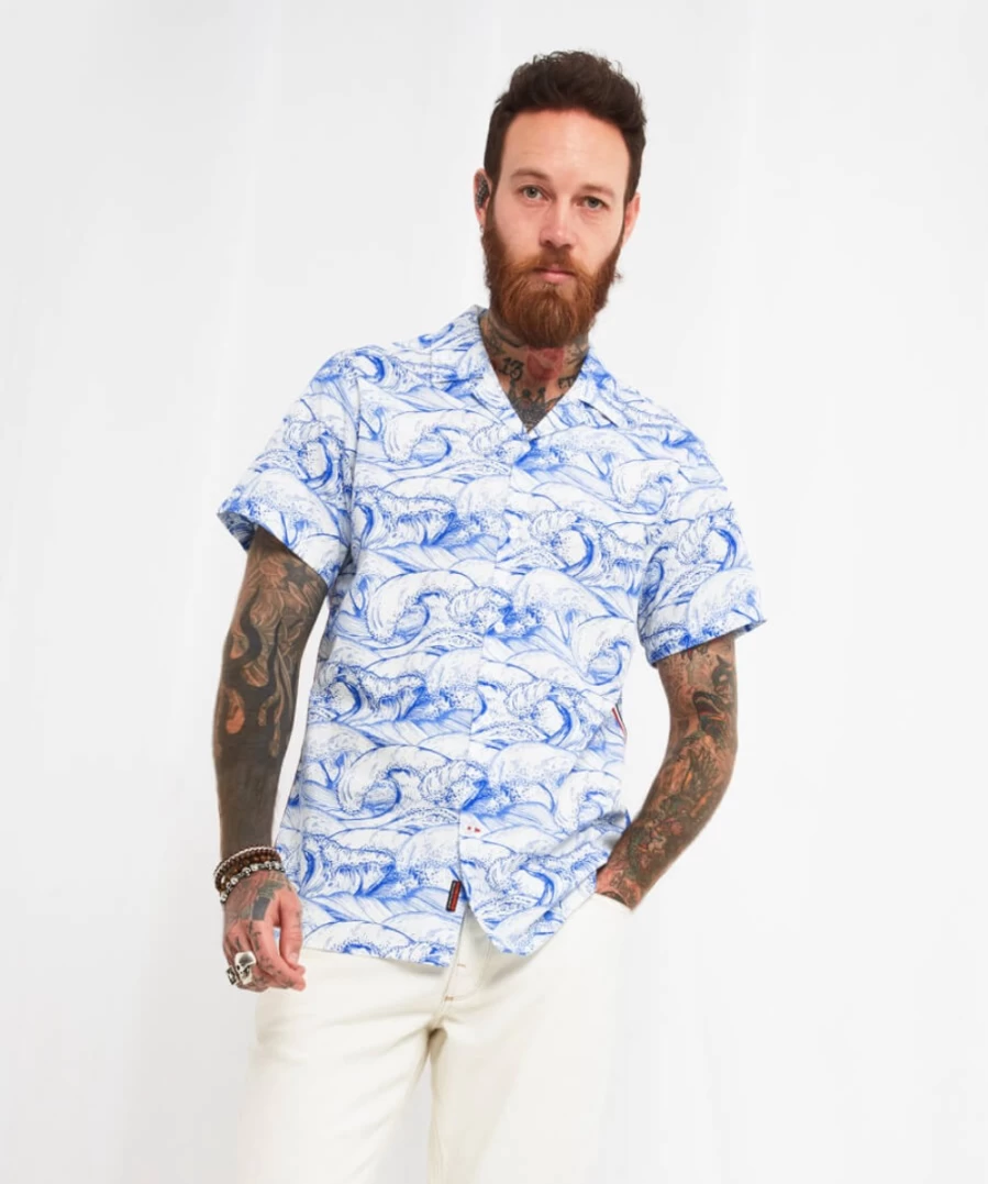 Joe Browns Men's White Hit The Waves Shirt - Casual Beach Style Top
