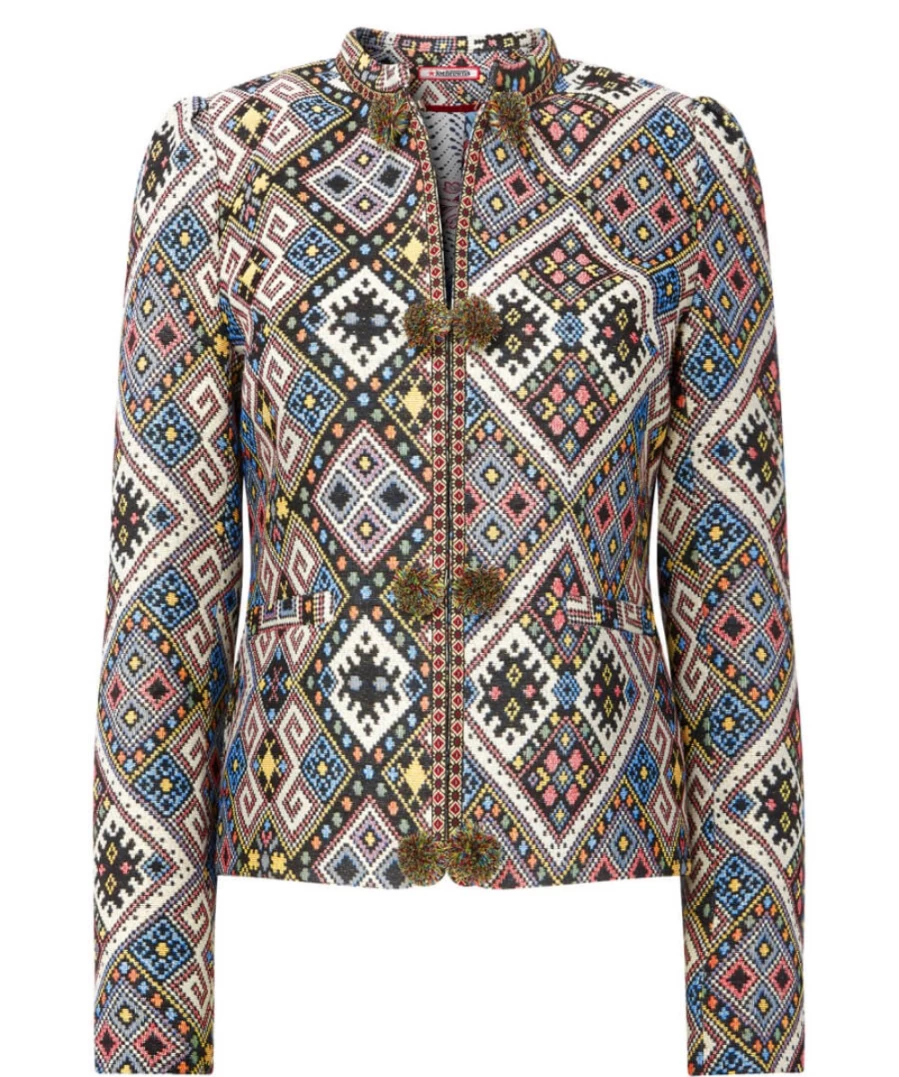 "Joe Browns Women's Joyful Jacquard Jacket in Multi-Color Stylish Design"