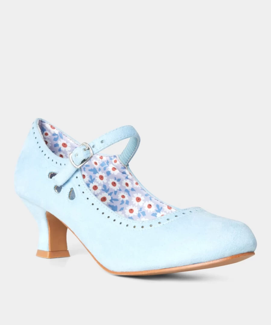 Joe Browns Women's Blue Song Bird Pretty Mary Janes Shoes