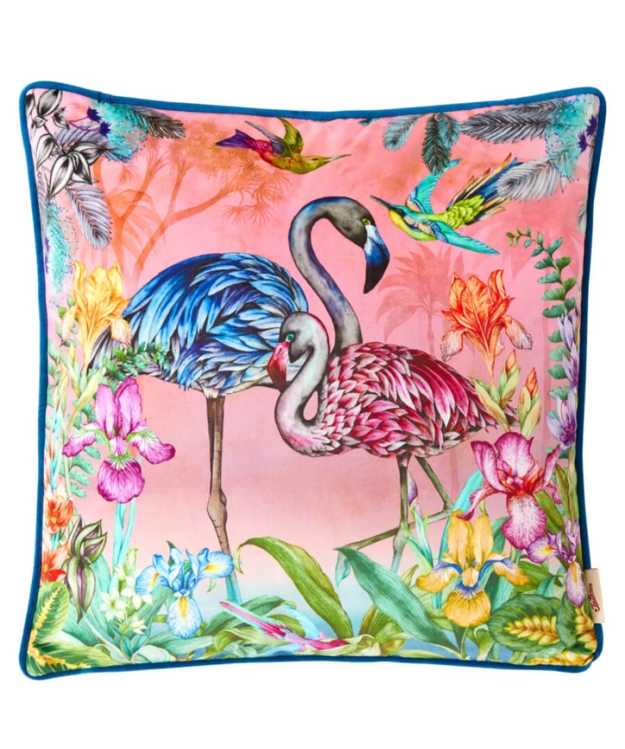 Joe Browns Reversible Flamingo Cushion Cover - Multi-Color Decorative Pillow Case