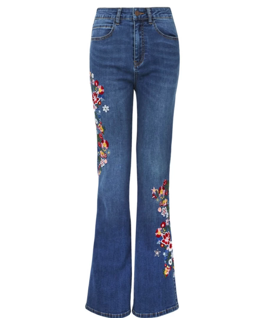 Joe Browns Women's Indigo Carnival Embroidery Denim Jeans
