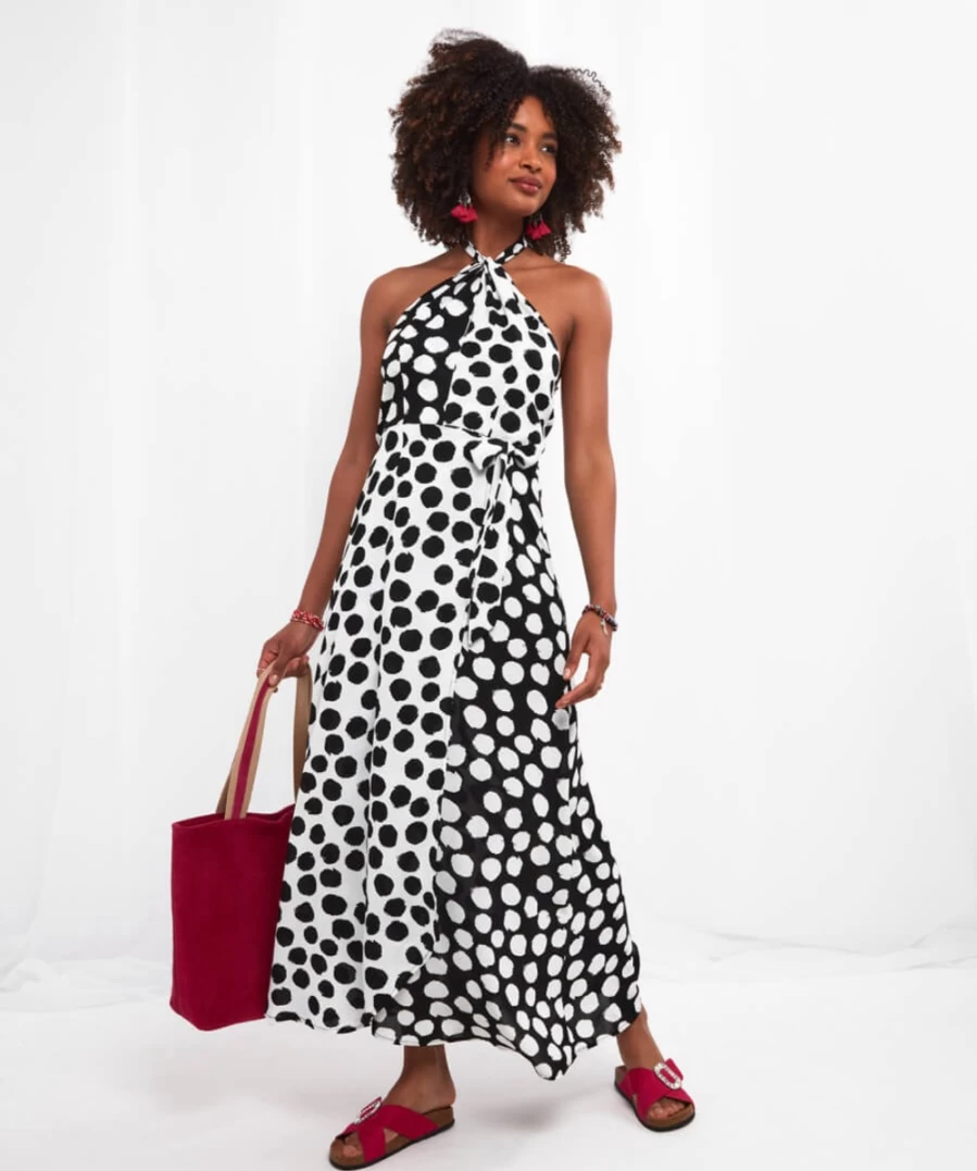Joe Browns Women's Stunning Multi-Color Halterneck Dress for Elegant Style