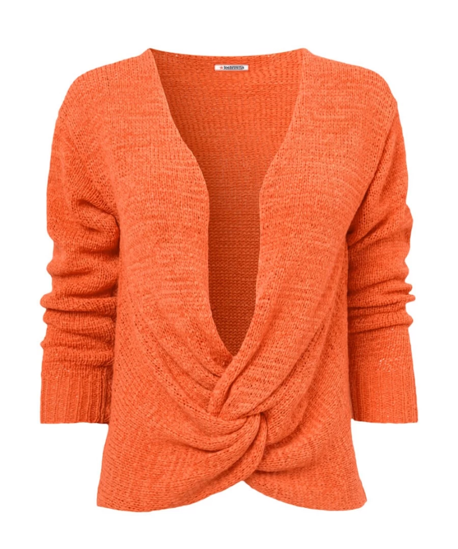 "Joe Browns Women's Ultimate Wrap Knit in Orange – Stylish & Comfortable"