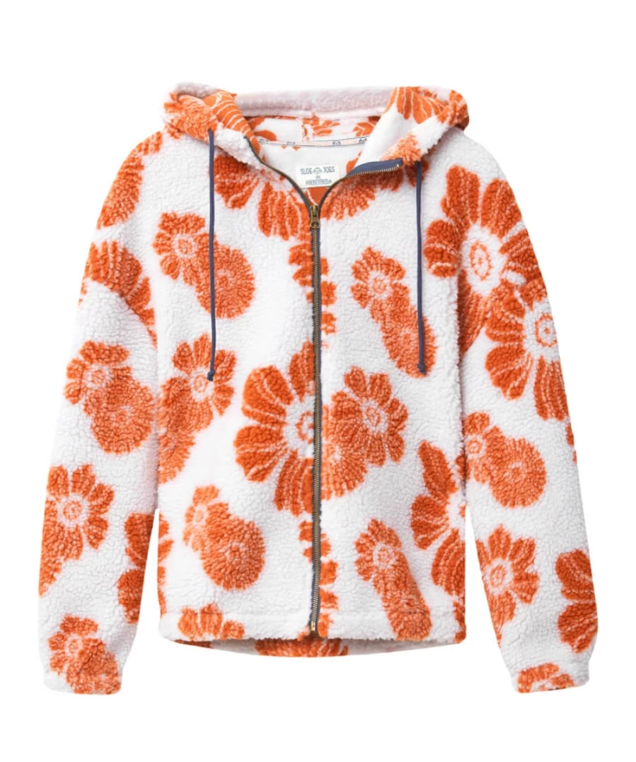Joe Browns Women's Vibrant Flower Fleece in Natural - Cozy & Stylish Winter Wear