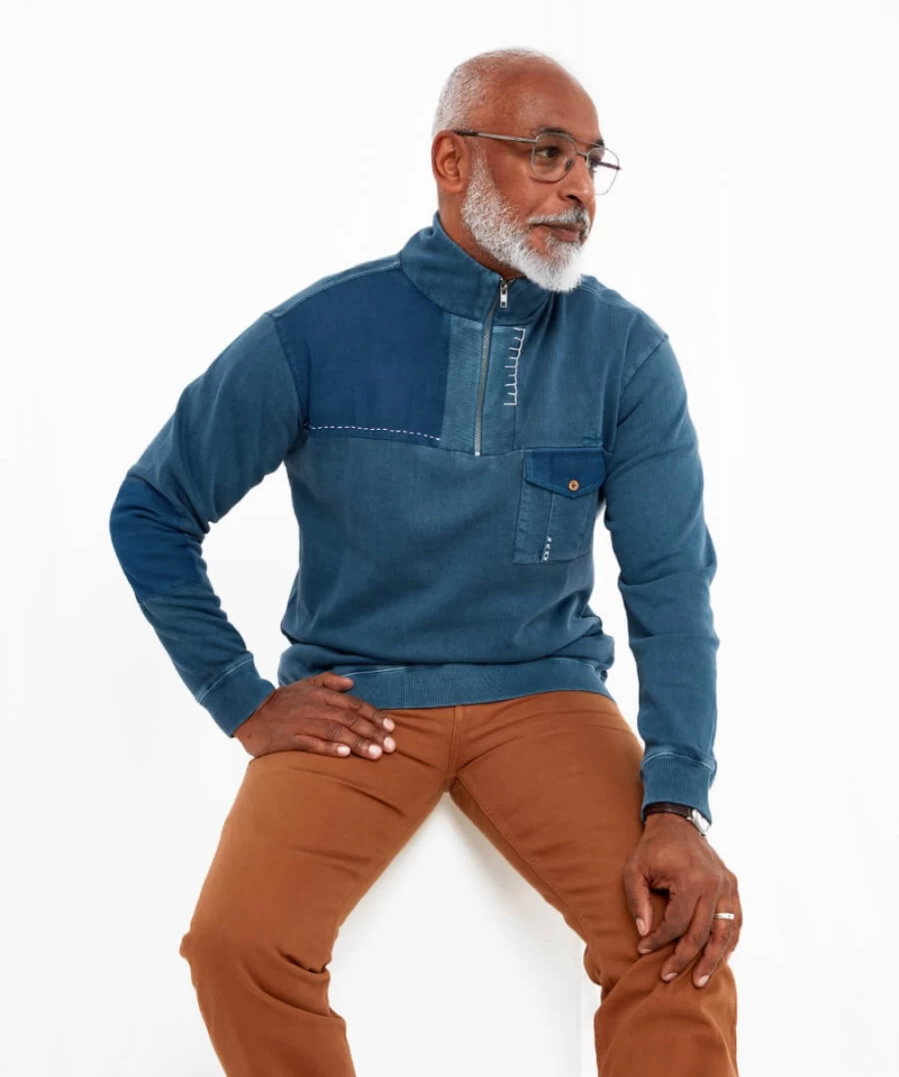 Joe Browns Men's Blue Customised Funnel - Carefree Style & Comfort