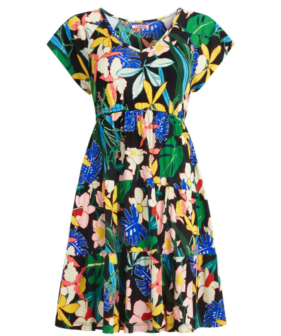Joe Browns Women's Multi Color Pop Of Colour Tunic Top